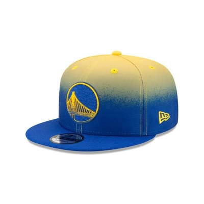 Sapca New Era Golden State Warriors NBA Back Half 9FIFTY Snapback - Albastri